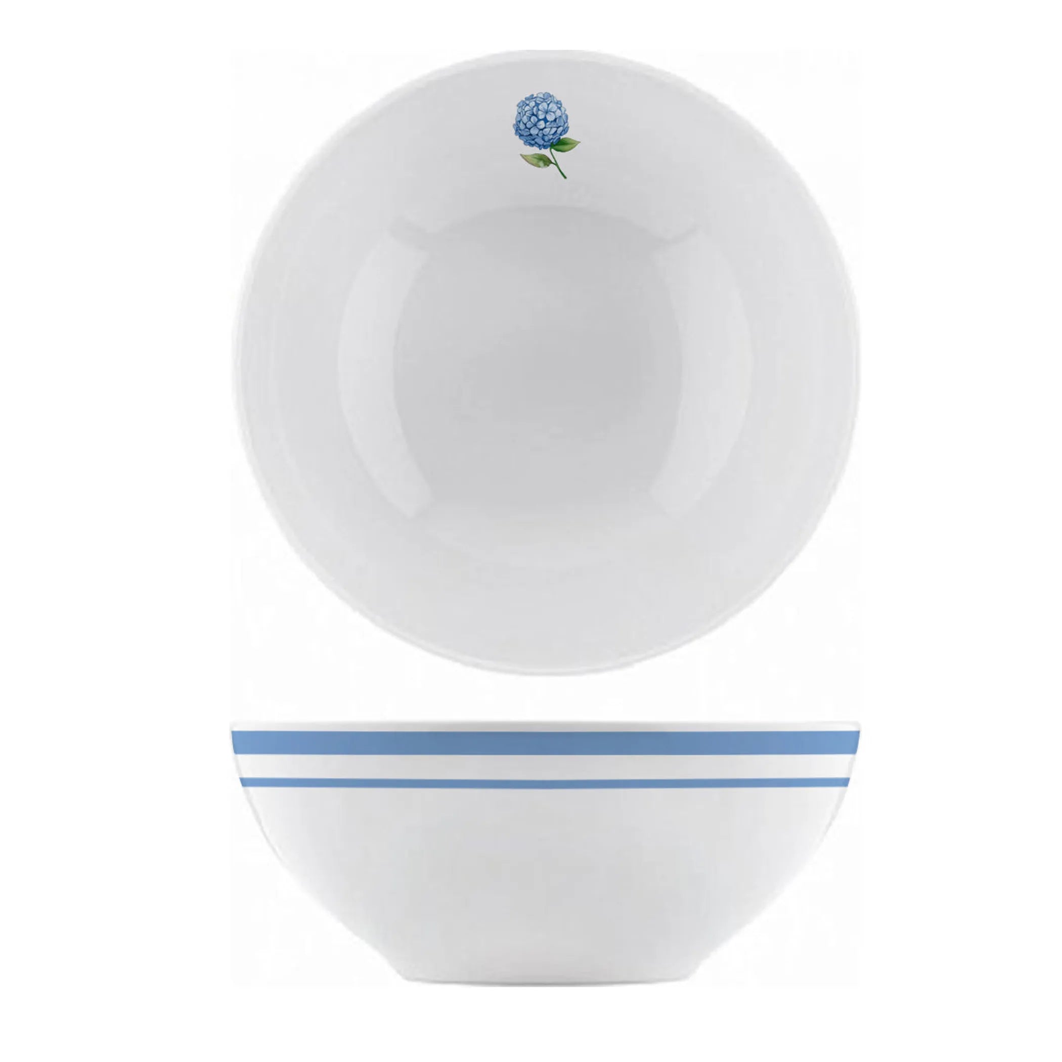 Mai Porcelain Dinner Plate Set - Hydrangea Watercolor
