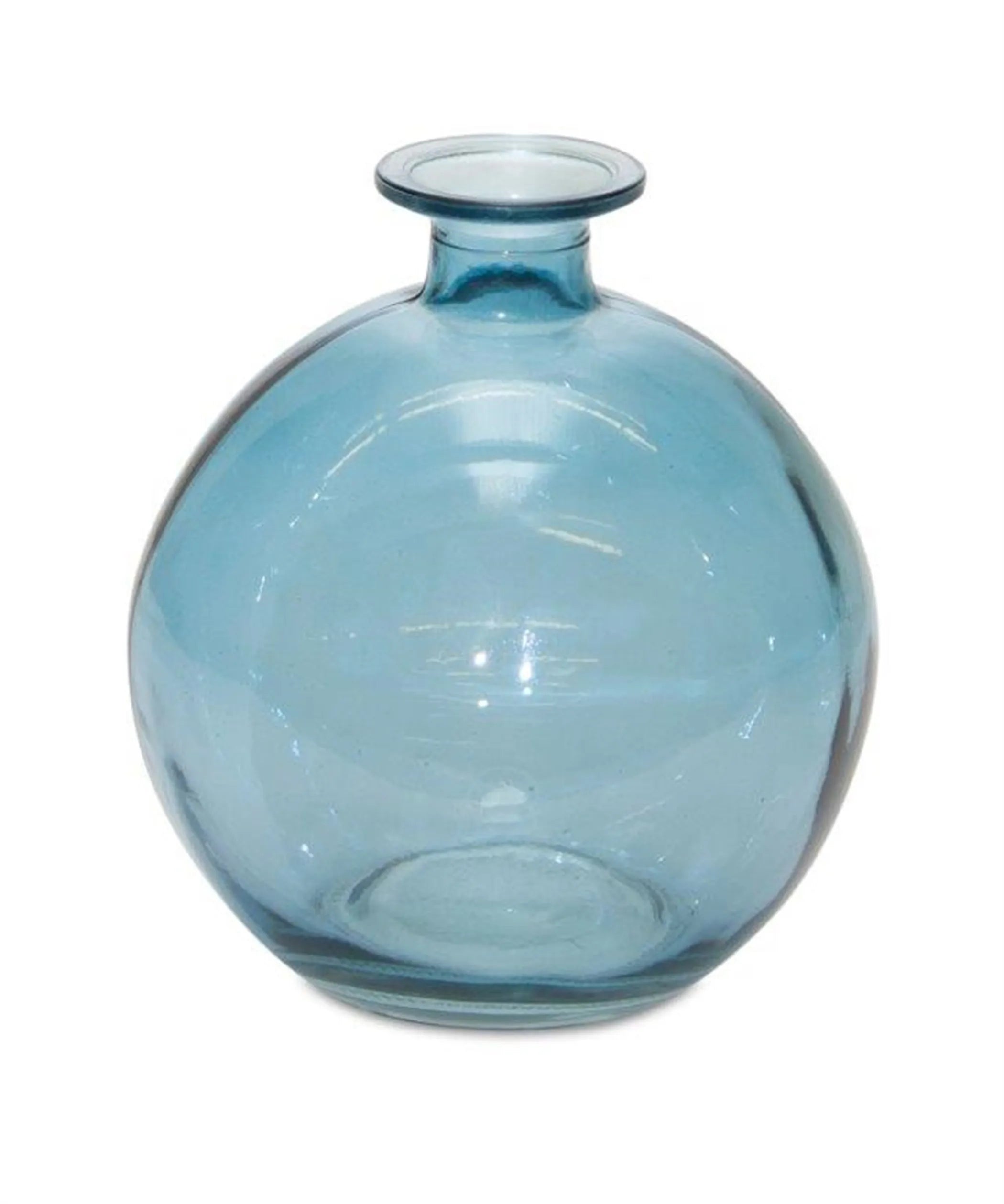 Bubble Vase (Set of 2) 5.5"H Cool blue-toned Glass