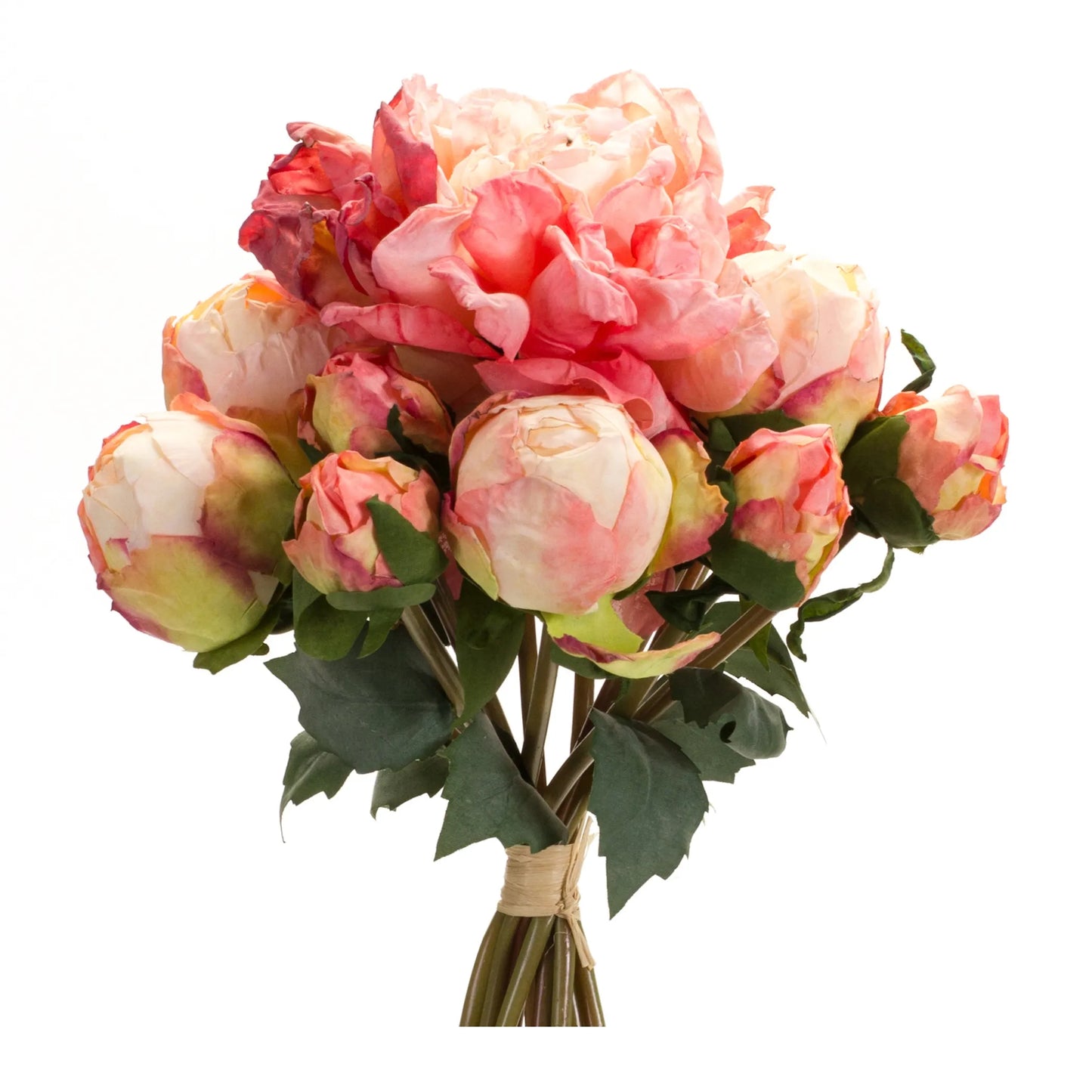 Peony Bouquet (Set of 6) 16"H Polyester