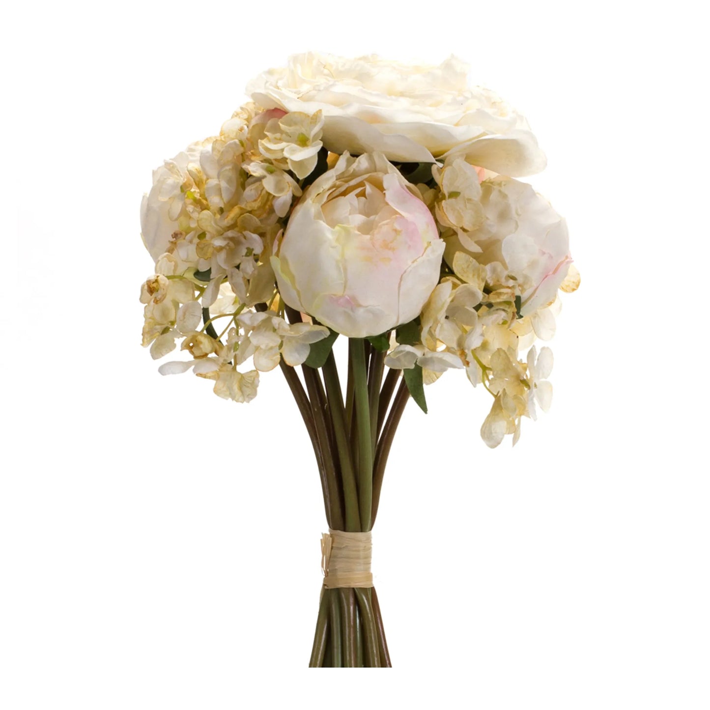 Peony and Hydrangea Bouquet (Set of 6) 16.75"H Polyester