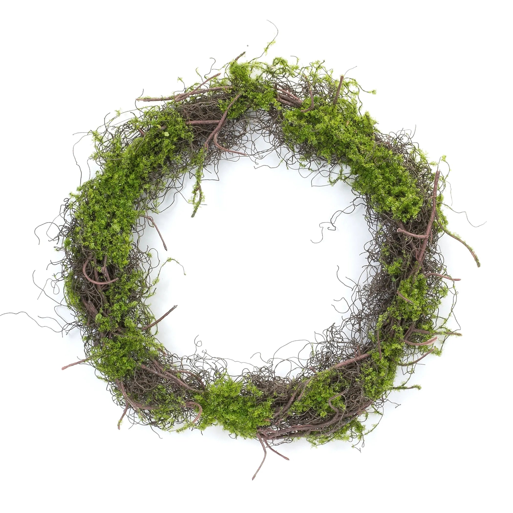 Moss Wreath (Set of 4) 17.5"D Plastic