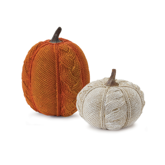 Woven Sweater Design Fall Decorative Pumpkin