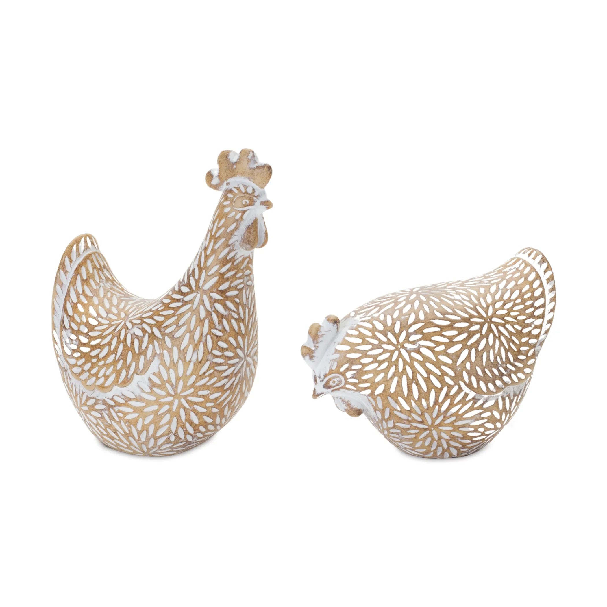 Etched Chicken Figurine