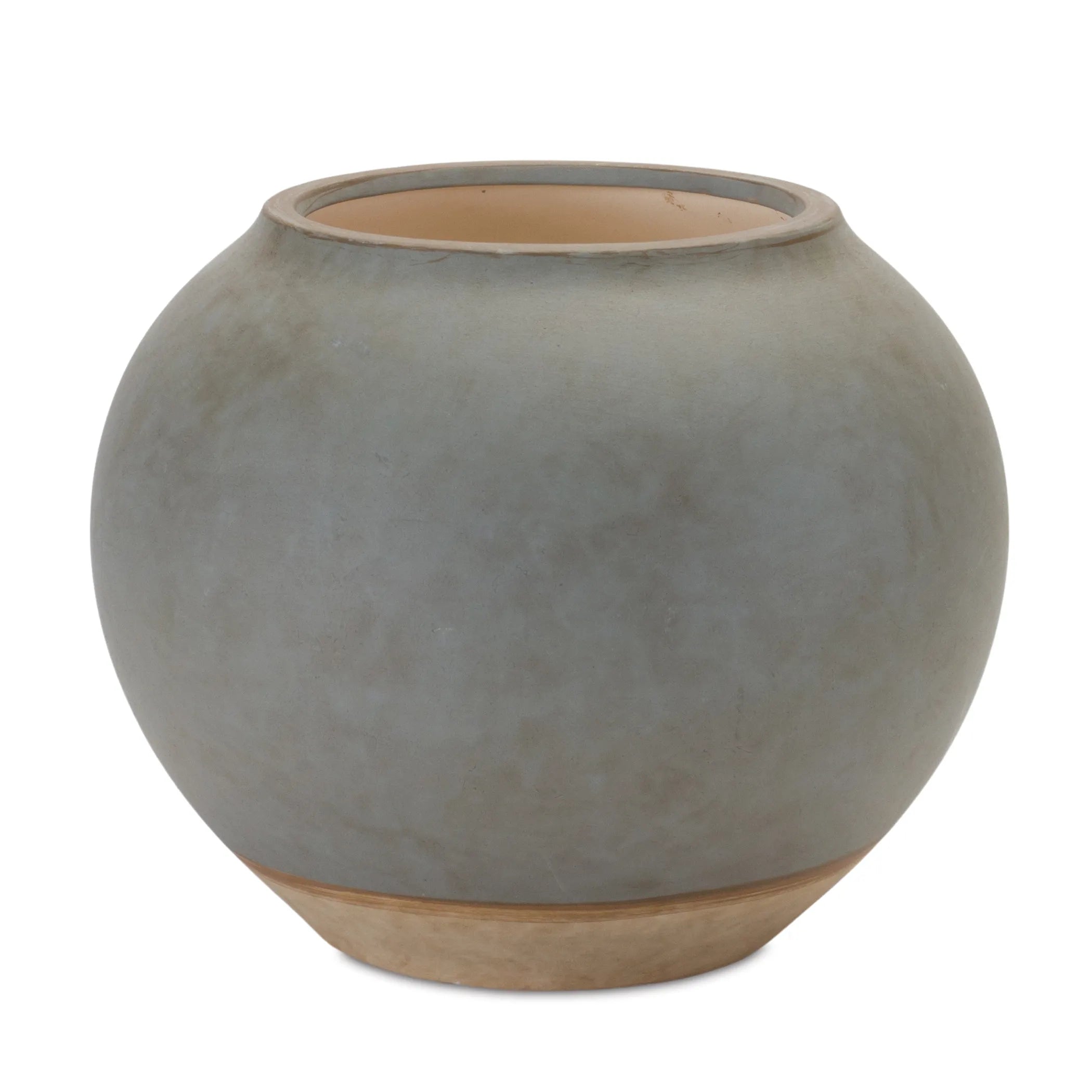 Two Tone Ceramic Vase  - Pack Of: 1 unit | Materials: Ceramic | Colors: Cream; black | Décor  style: Modern