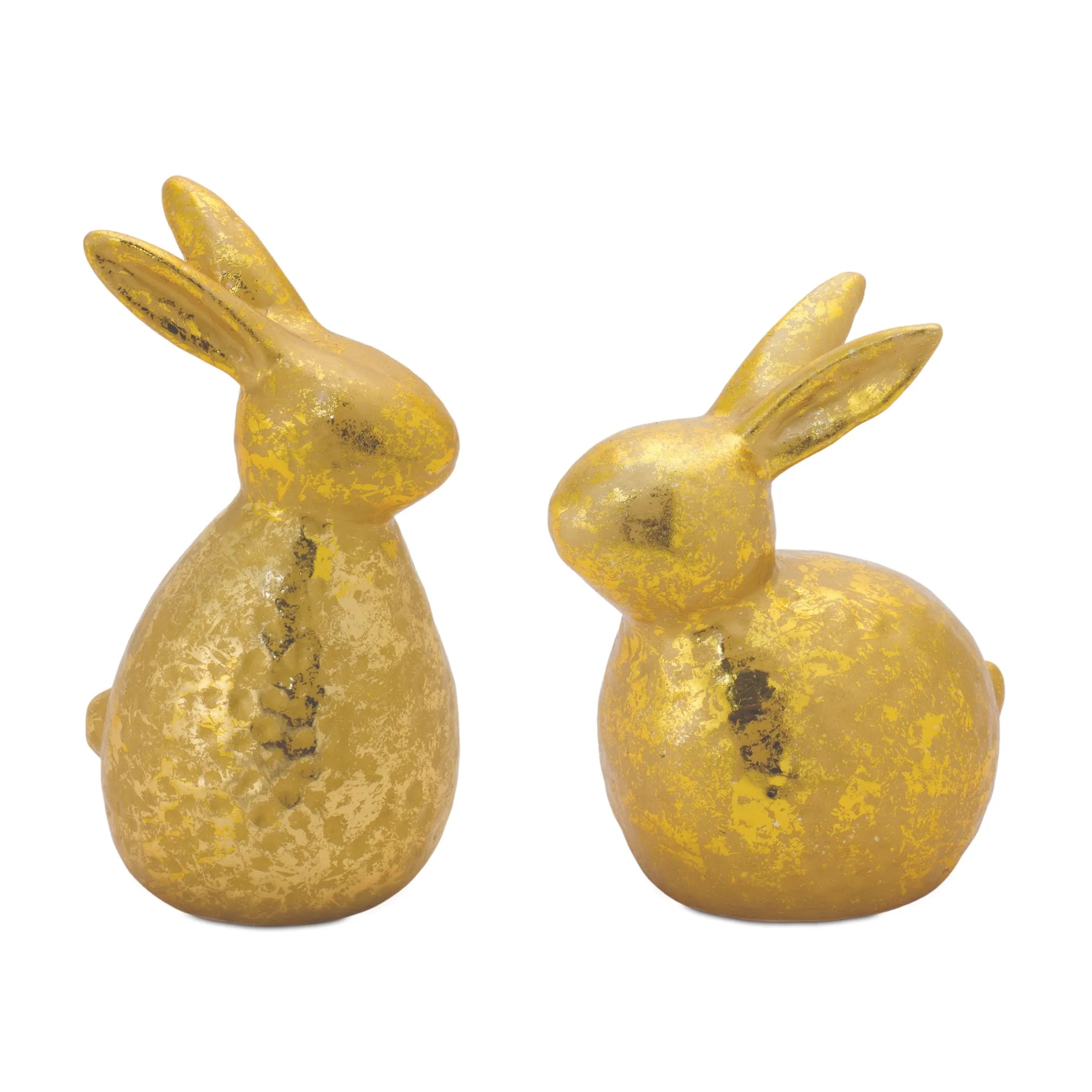 Gold Rabbit Decor