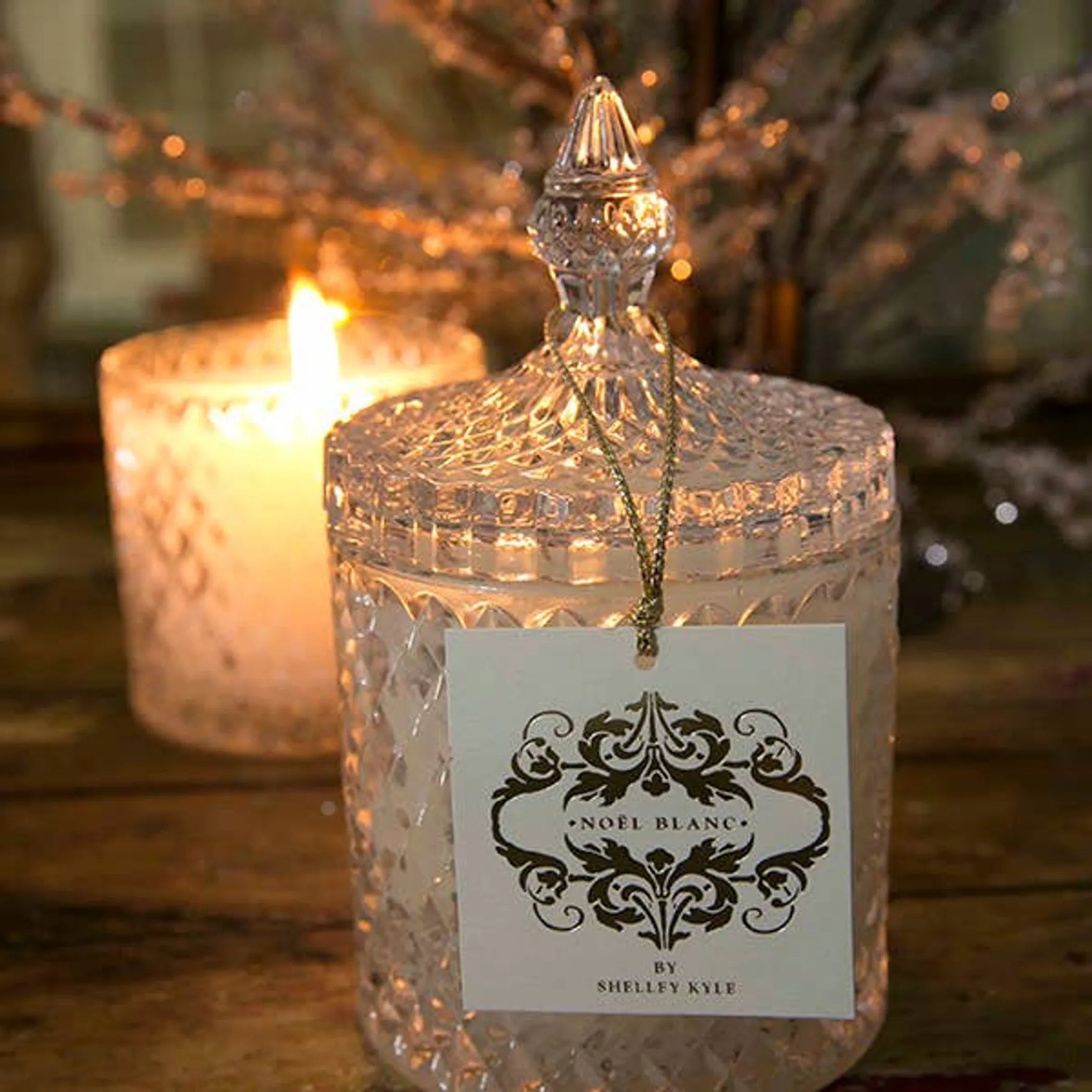 Noel Blanc Holiday Crystal Candle