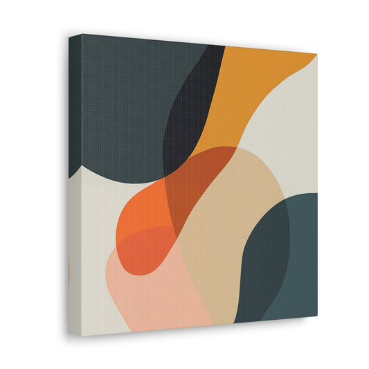 Minimalistic Color Curves - Wall Art - Canvas Print Gallery Wrap