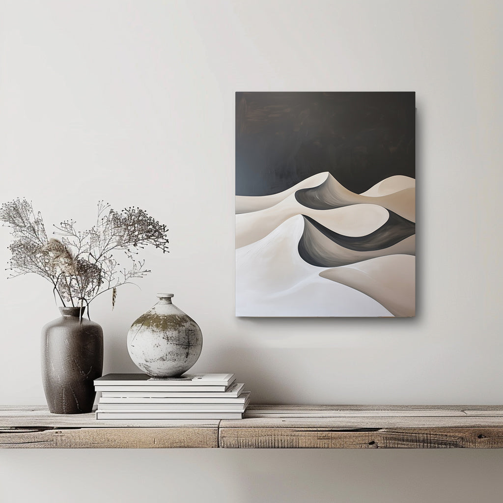 Abstract Wall Art - Canvas Print Gallery Wrap - Dune