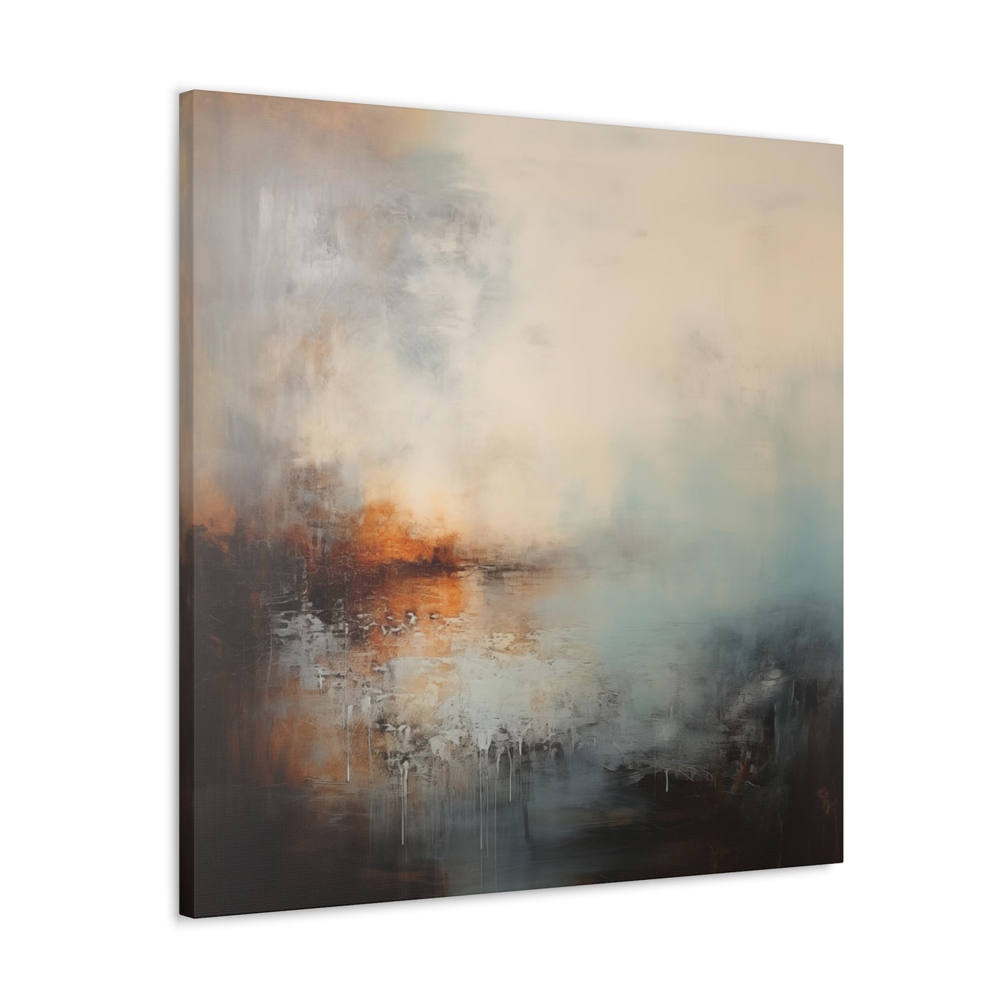 Abstract Misty Haze Wall Art - Canvas Print Gallery Wrap