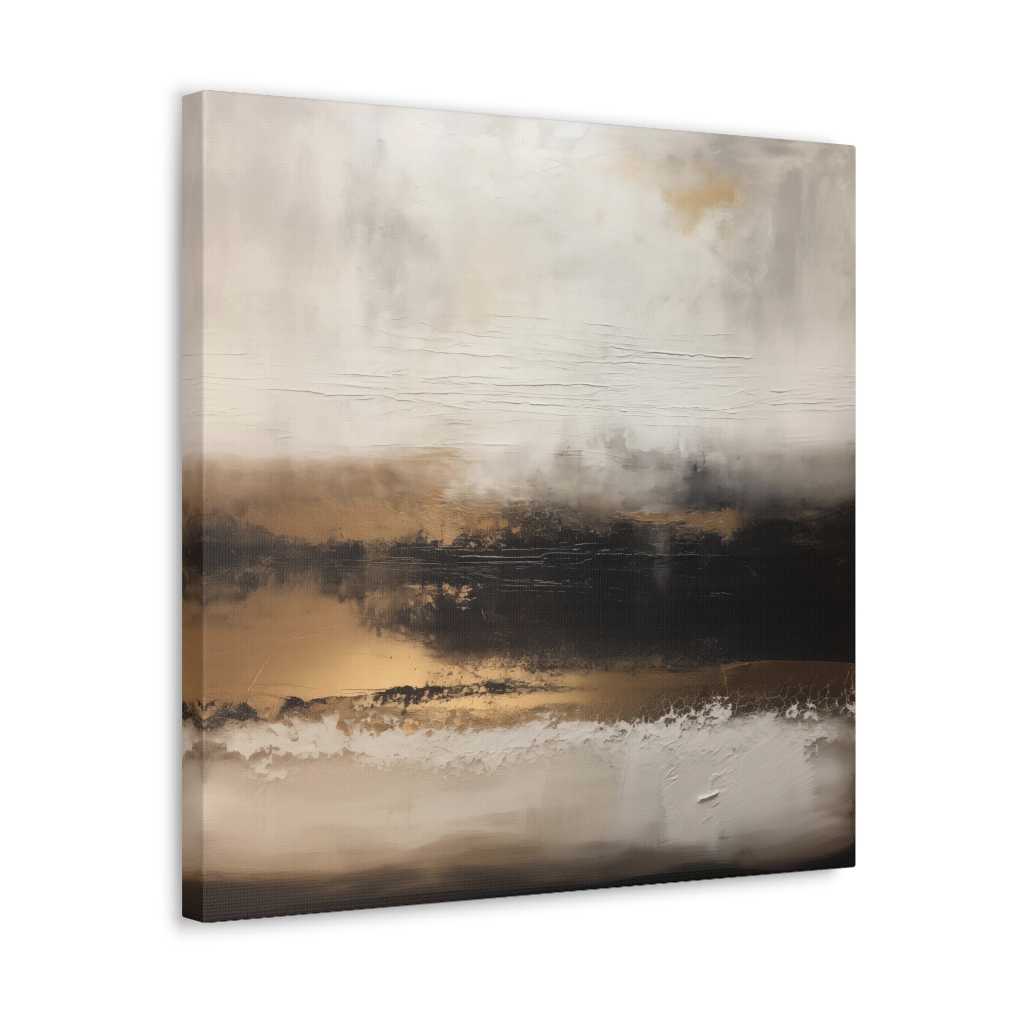 Abstract Neutral Wall Art - Canvas Print Gallery Wrap - Illusions of Concrete