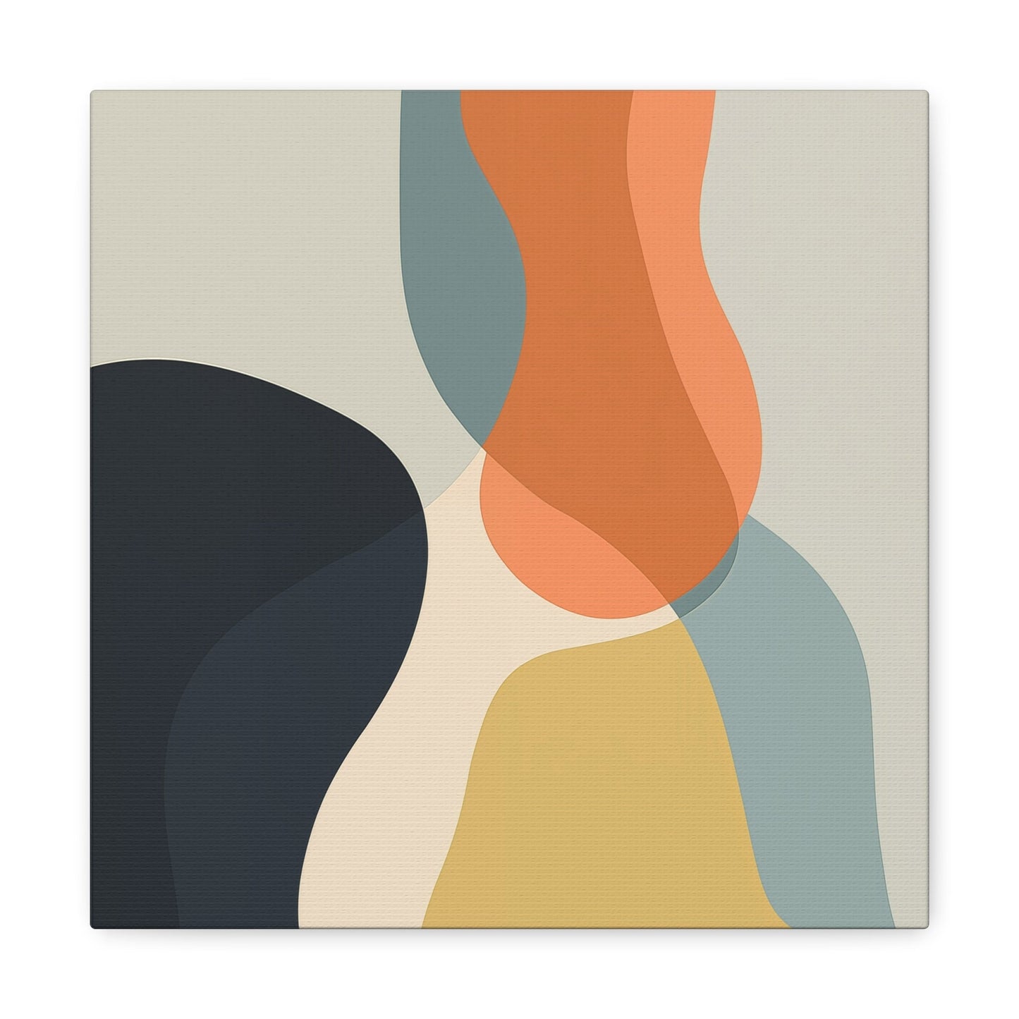 Minimalistic Color Curves Canvas Wrap Wall Art