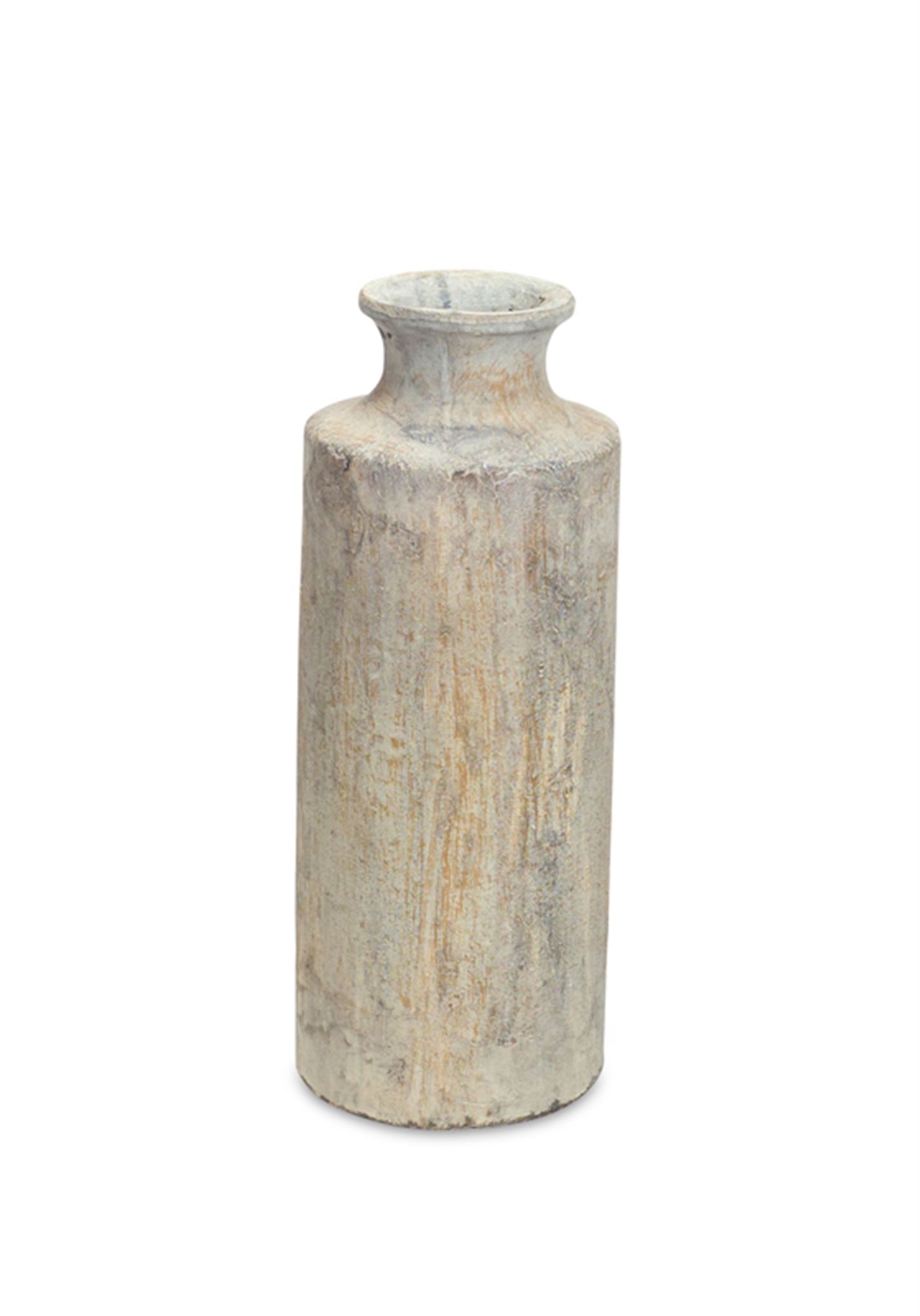 Tall Ceramic Vase 20"H Chalky Finish Terra Cotta