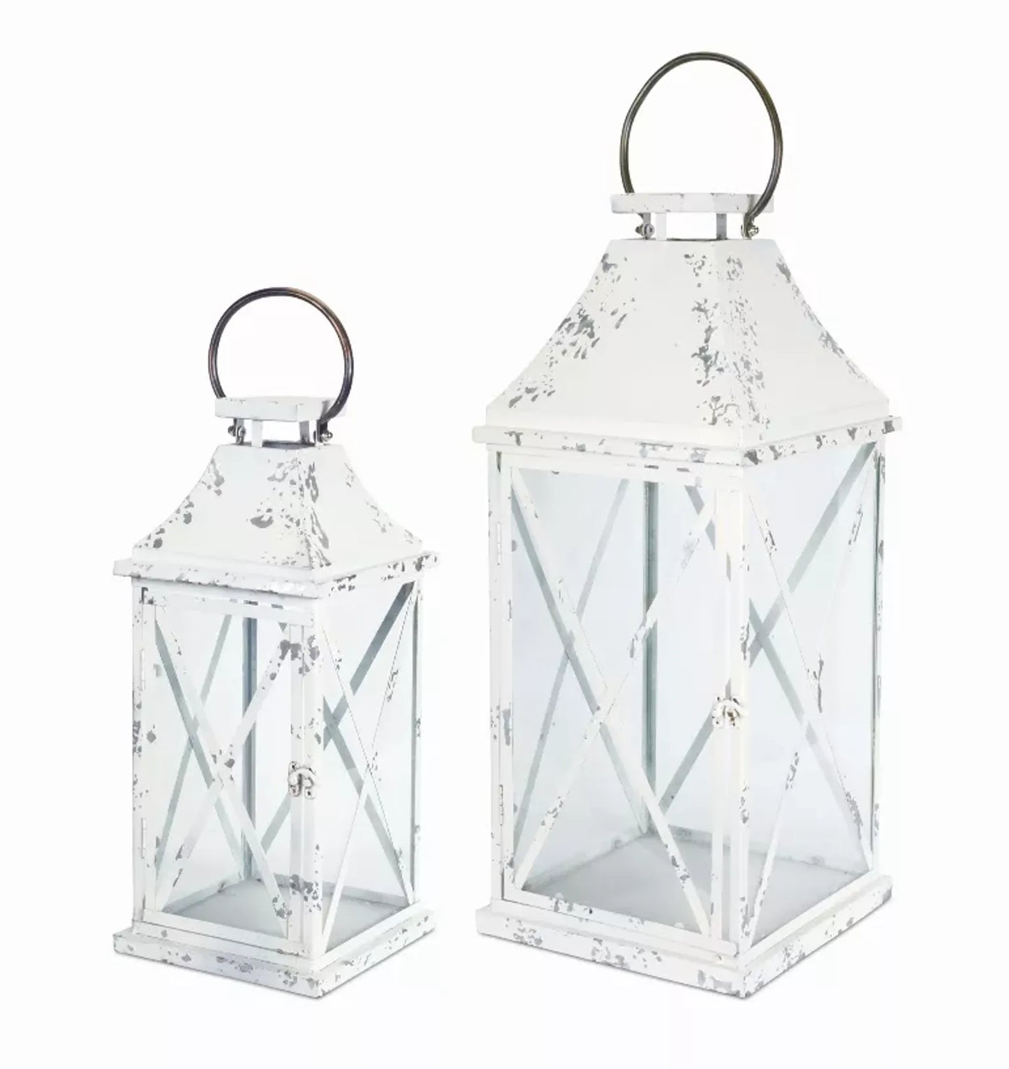 Classic Timeless Lantern (Set of 2) 18.75"H, 25.25"H Metal