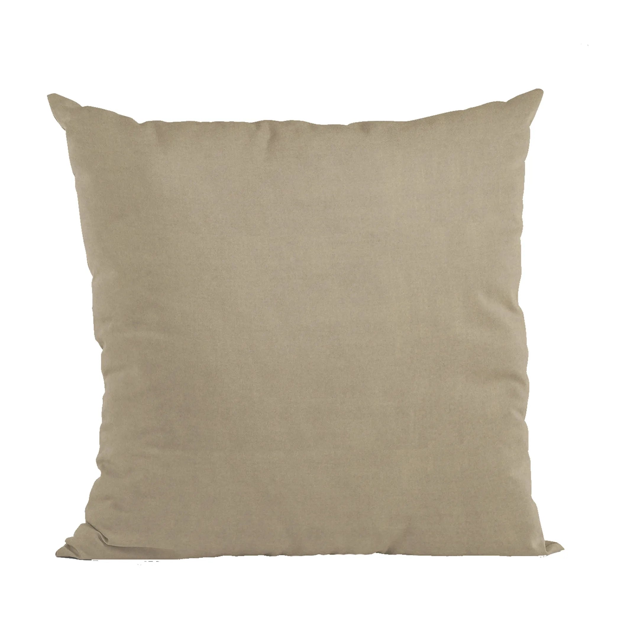 Brown Solid Shiny Velvet Luxury Throw Pillow