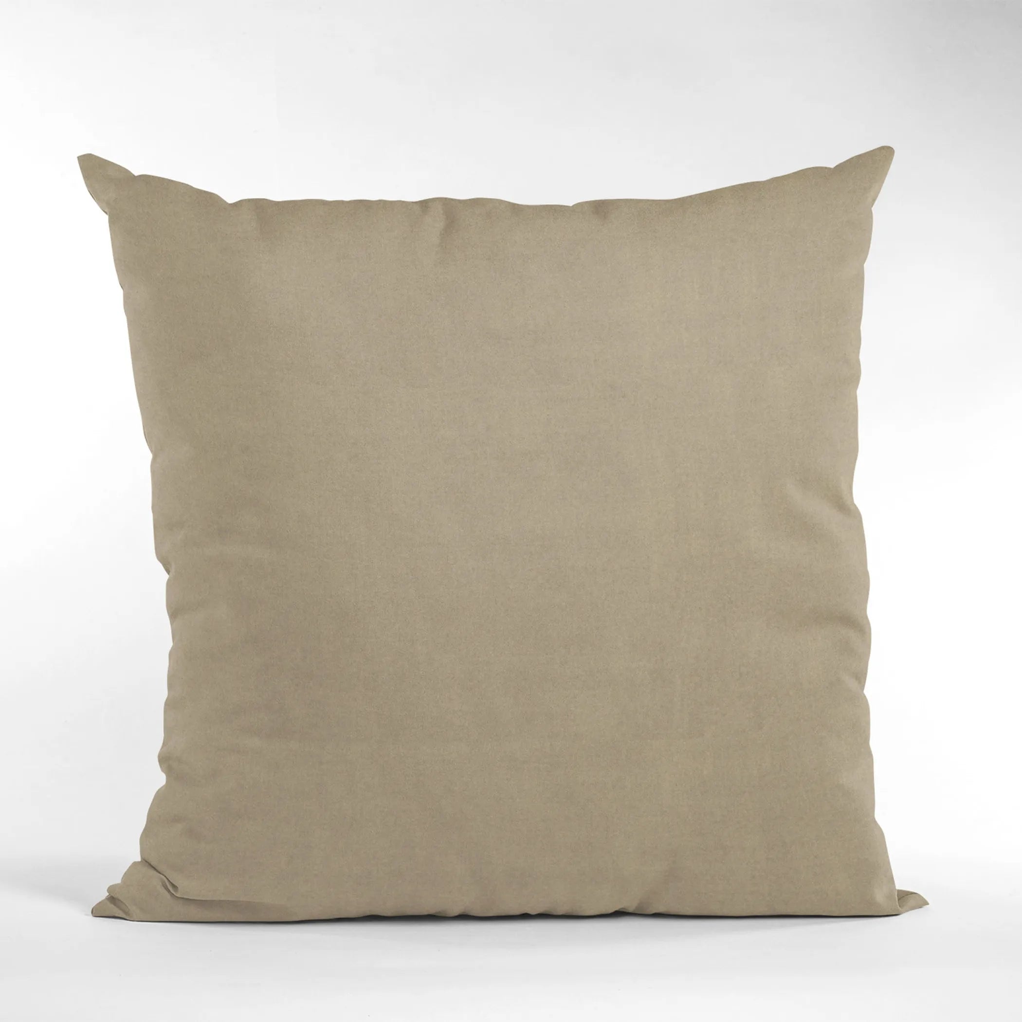 Brown Solid Shiny Velvet Luxury Throw Pillow