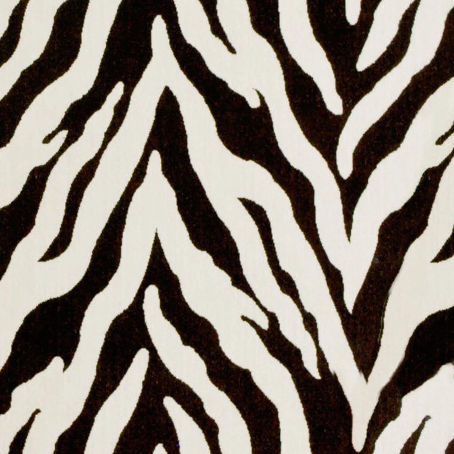 Zebra Print Velvet Luxury Throw Pillow, Ebony/Ivory