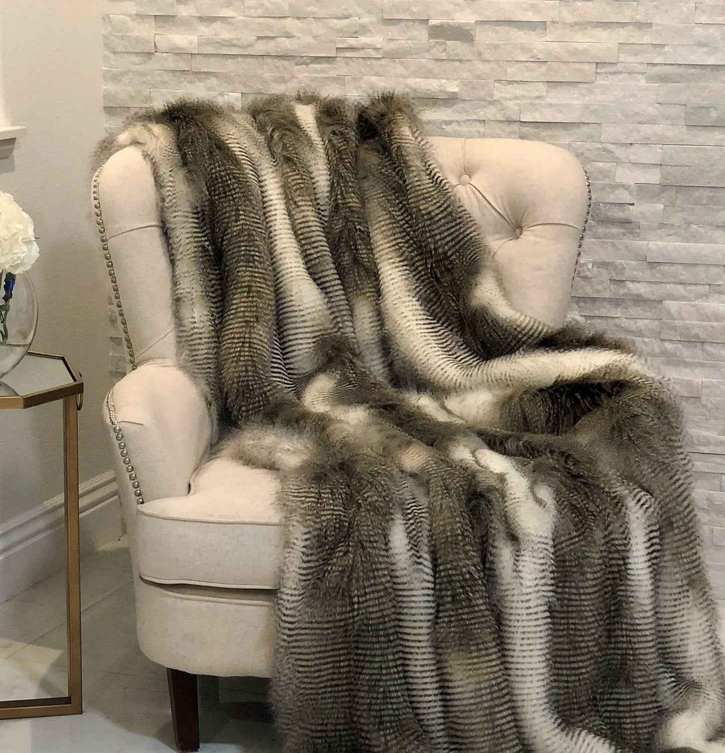 Plutus Alaskan Hawk Handmade Luxury Throw