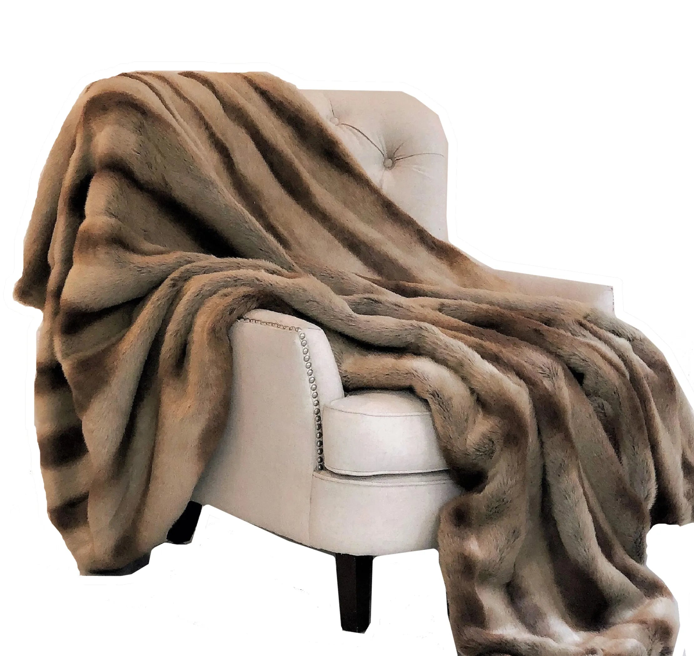 Sheared Faux Chinchilla Luxury Throw