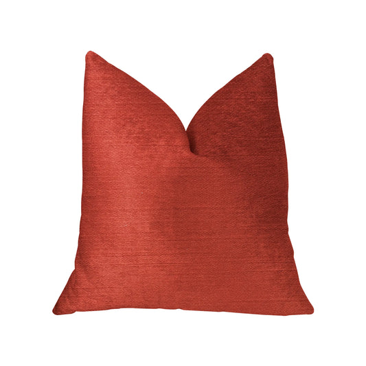 Plutus Cherry Love Orange and Red Luxury Throw Pillow