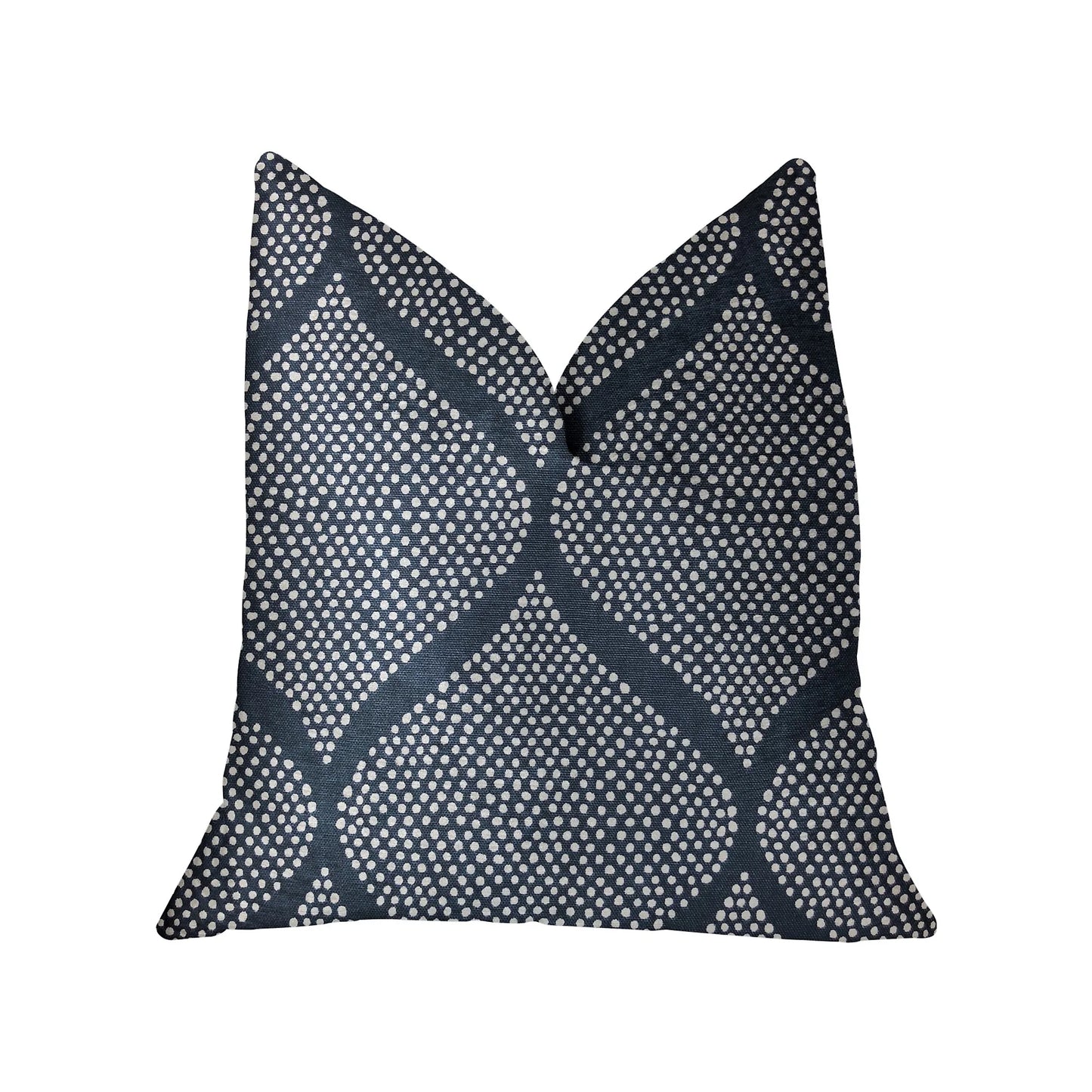 Luxury Throw Pillow, Pitaya Blue and White