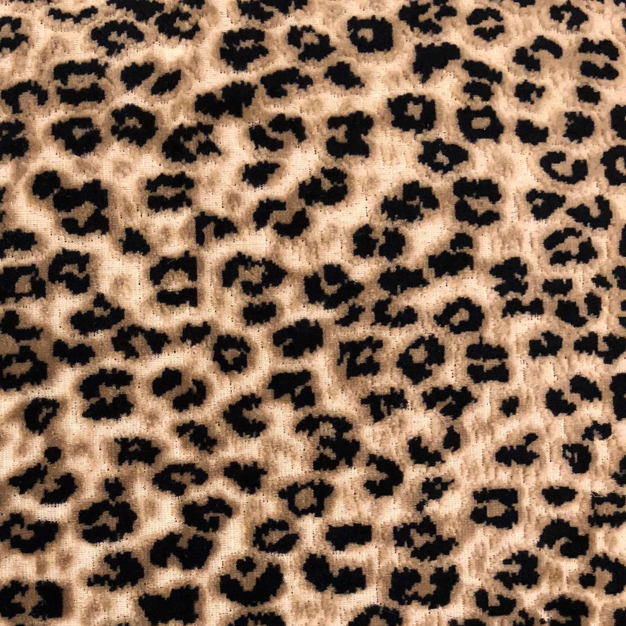 Crimson Cheetah Black and Brown Luxury Throw Pillow