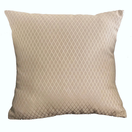 Plutus Diamond Cascade Brown Geometric Luxury Outdoor/Indoor Throw Pillow