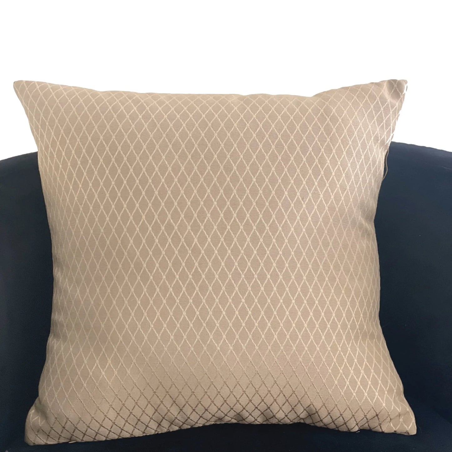 Plutus Diamond Cascade Brown Geometric Luxury Outdoor/Indoor Throw Pillow