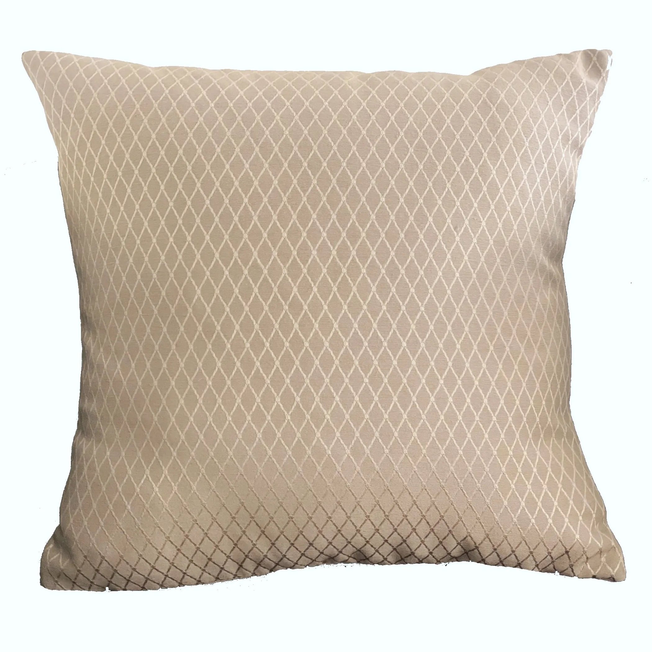 Diamond Cascade Brown Geometric Luxury Outdoor/Indoor Throw Pillow