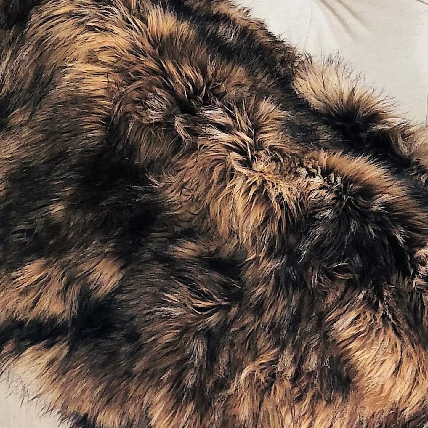 Plutus Brown Mountain Coyote Handmade Luxury Throw