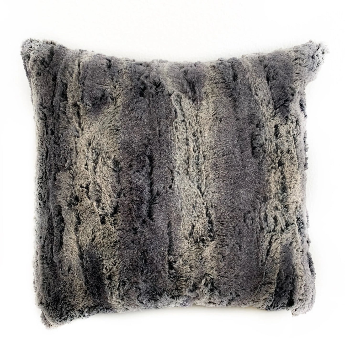 Plutus Animal Faux Fur Luxury Throw Pillow, Blue Soft Plush