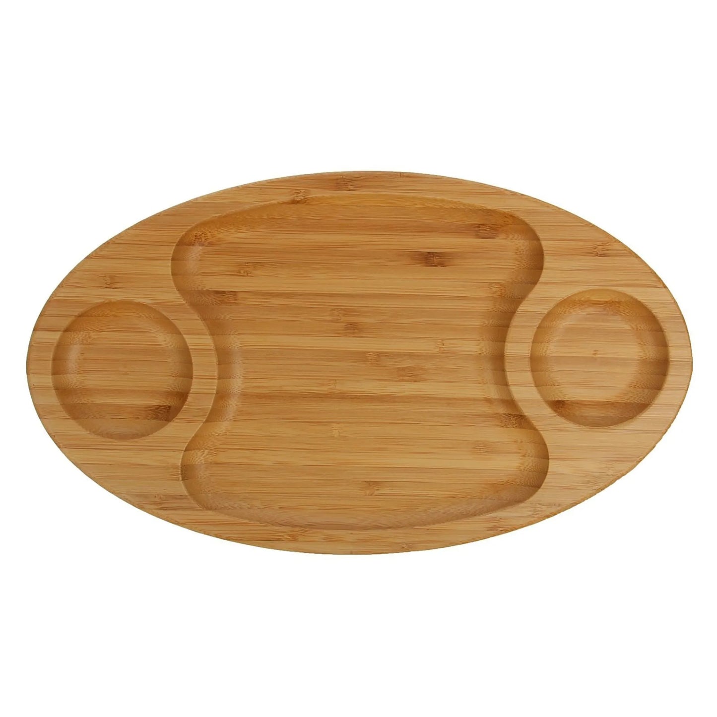 [ Set of 6 ] 3 SECTION PLATTER 14" X 8" | 35.5 CM X 20.5 CM