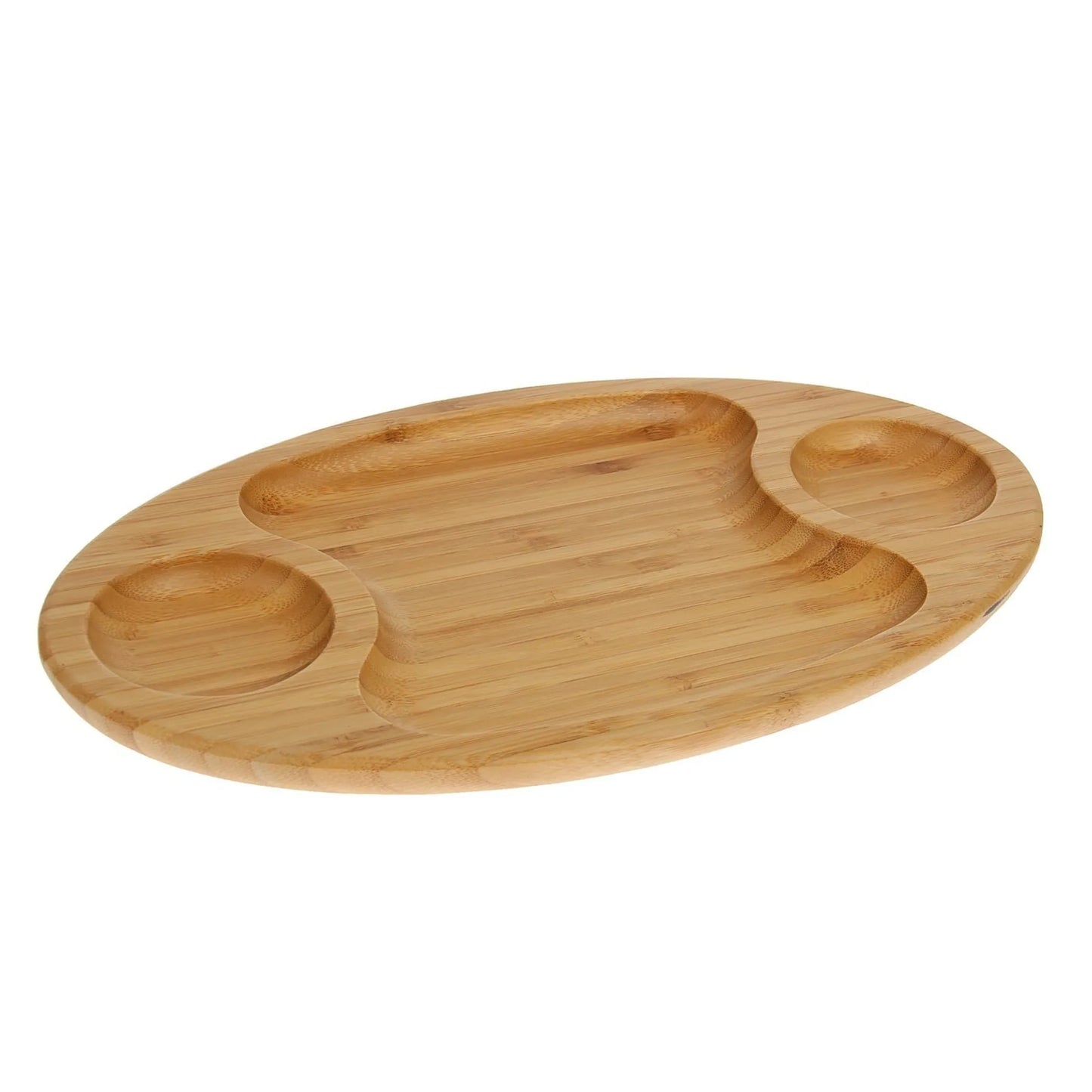 [ Set of 6 ] 3 SECTION PLATTER 14" X 8" | 35.5 CM X 20.5 CM