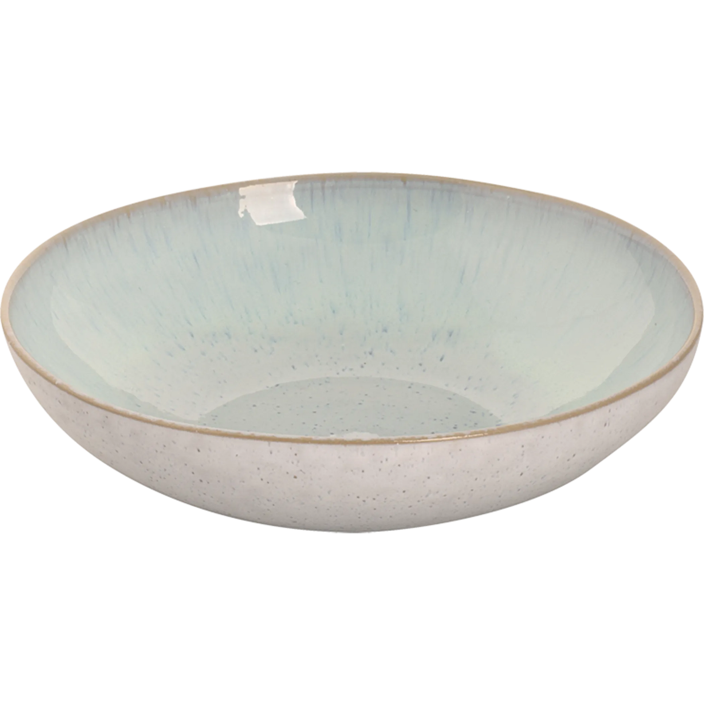 Plate Deep Light Blue Sea - Portuguese stoneware