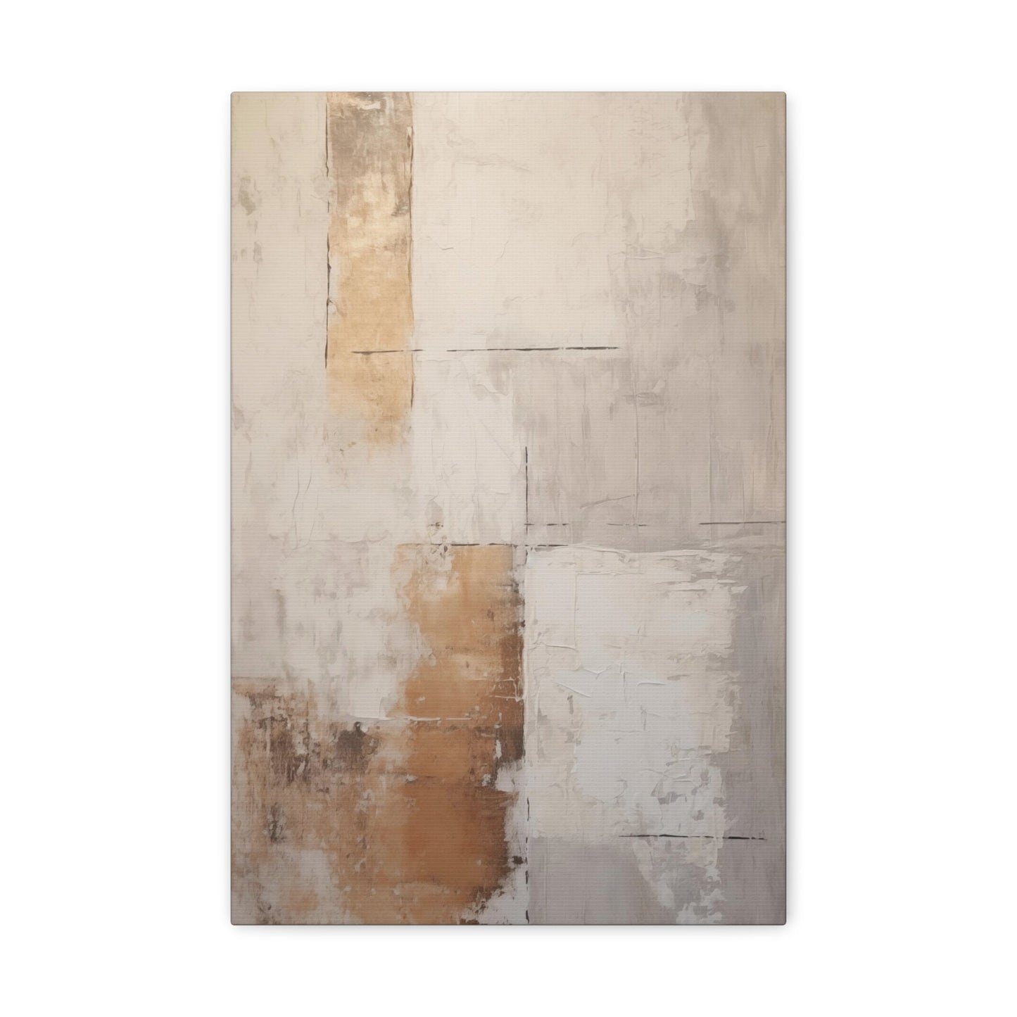 Abstract Neutral Wall Art - Canvas Print Gallery Wrap