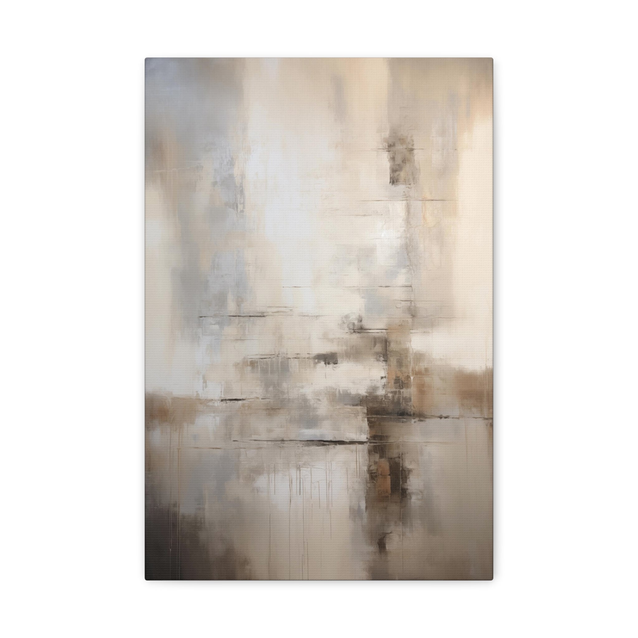 Abstract Neutral Wall Art - Canvas Print Gallery Wrap