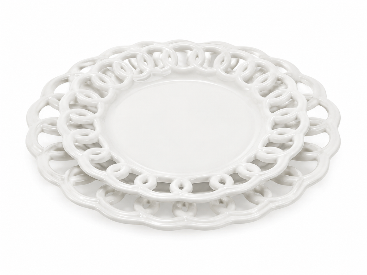 White Loop Dinnerware Collection