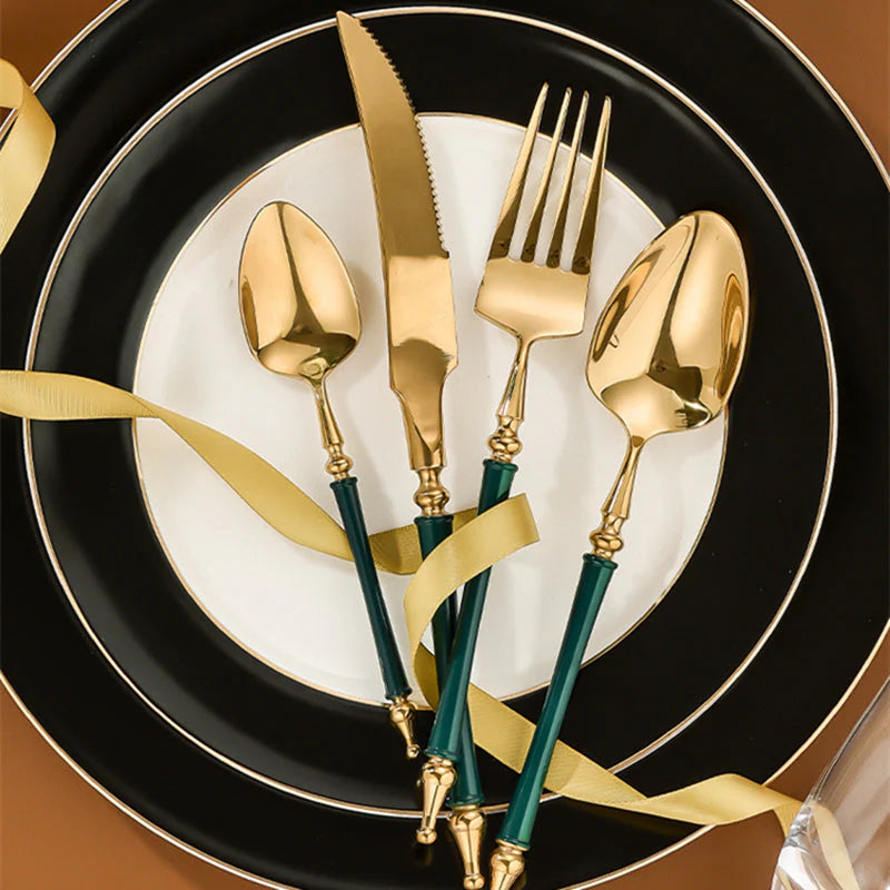 AURORIA Luxury Roman Column Design Cutlery