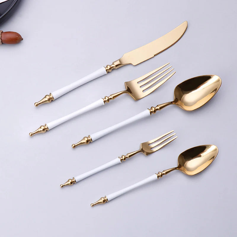 AURORIA Luxury Roman Column Design Cutlery