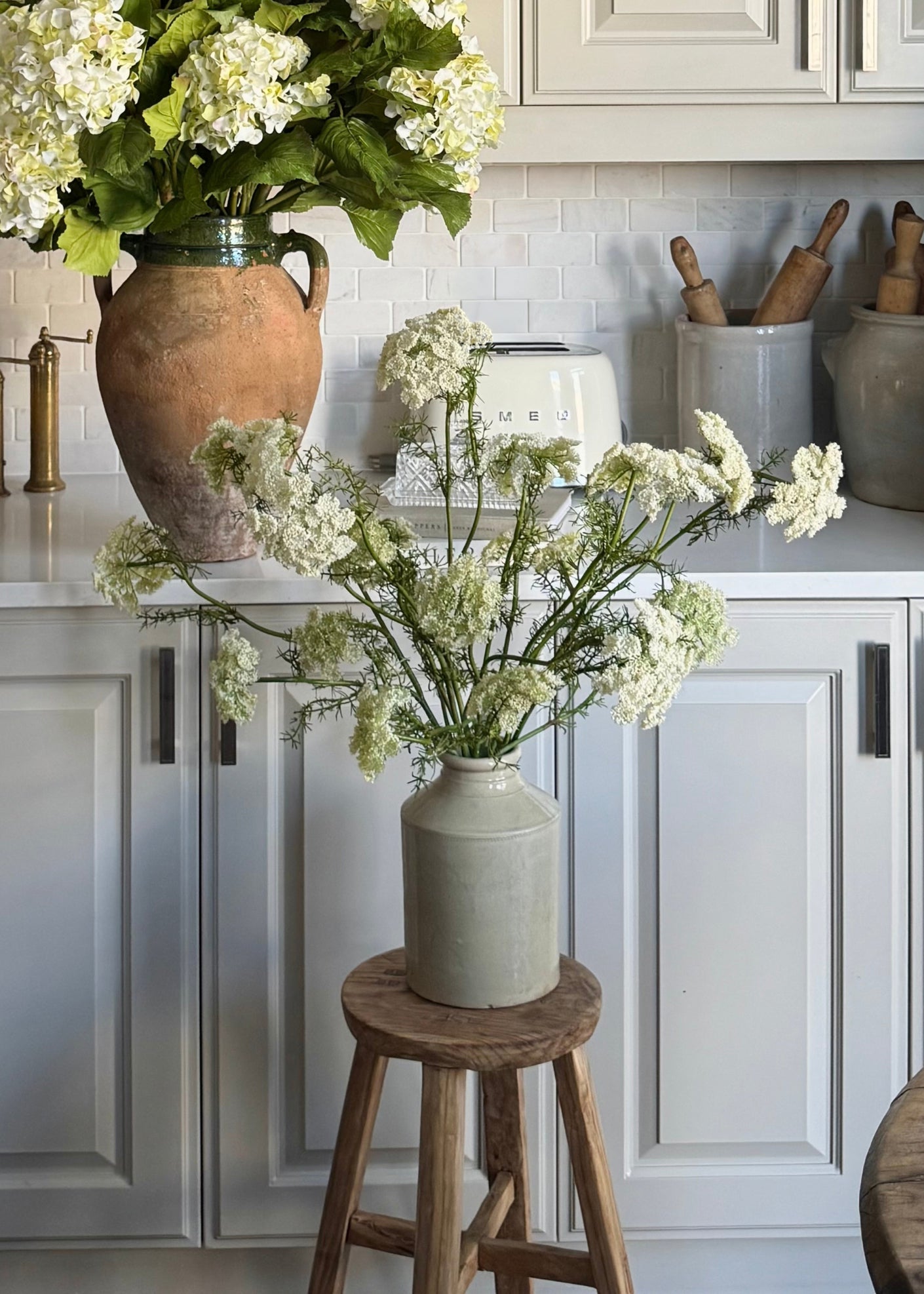 Artificial Dill Wildflower Branch - 33"