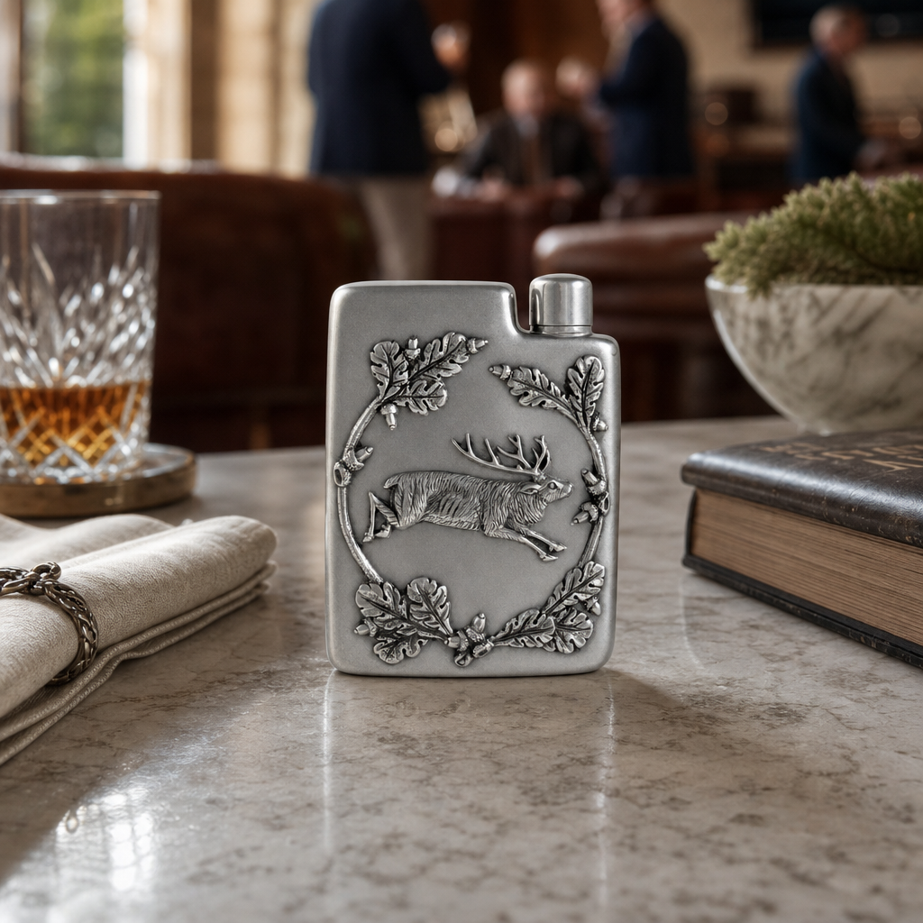 Black Forest Pewter Flask
