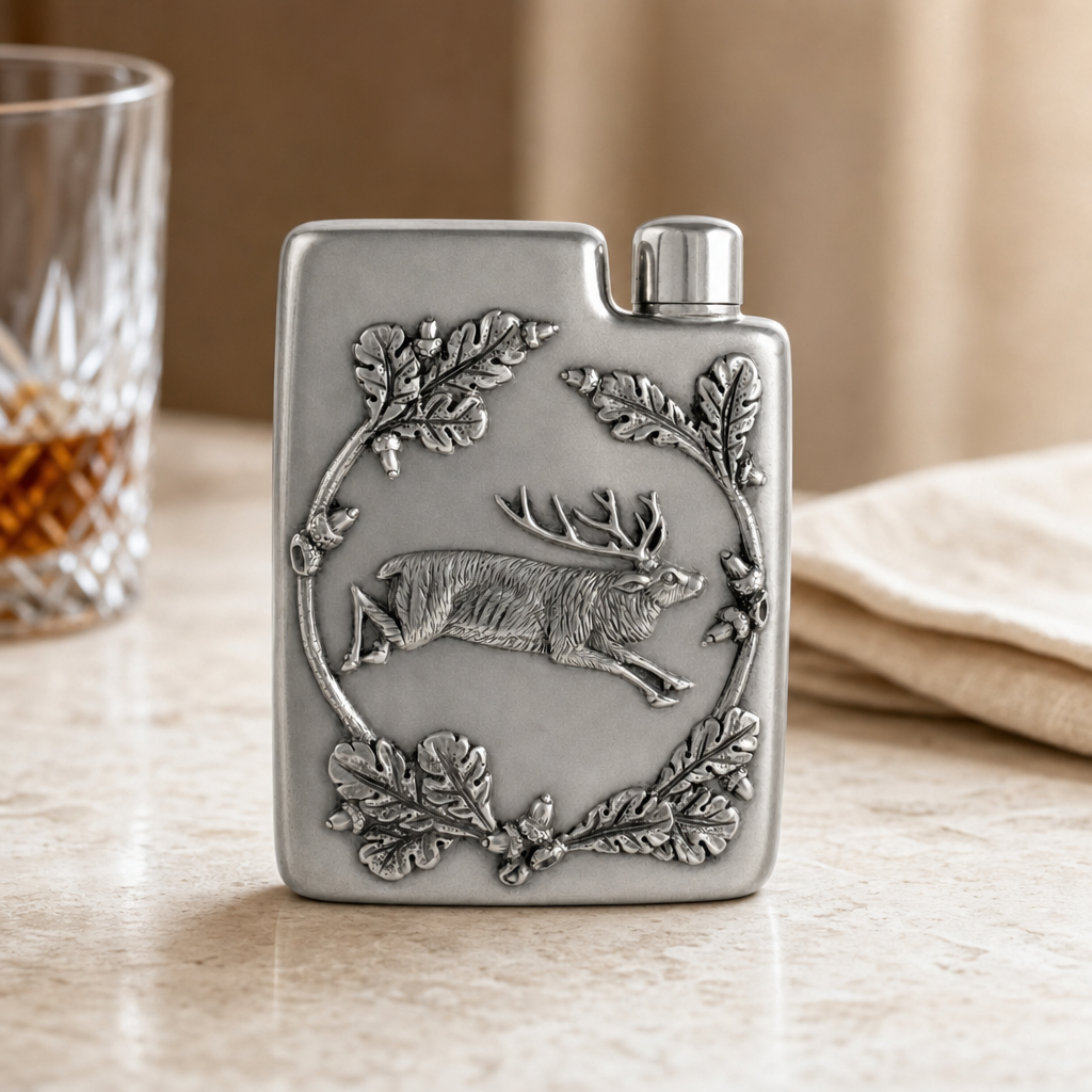 Black Forest Pewter Flask