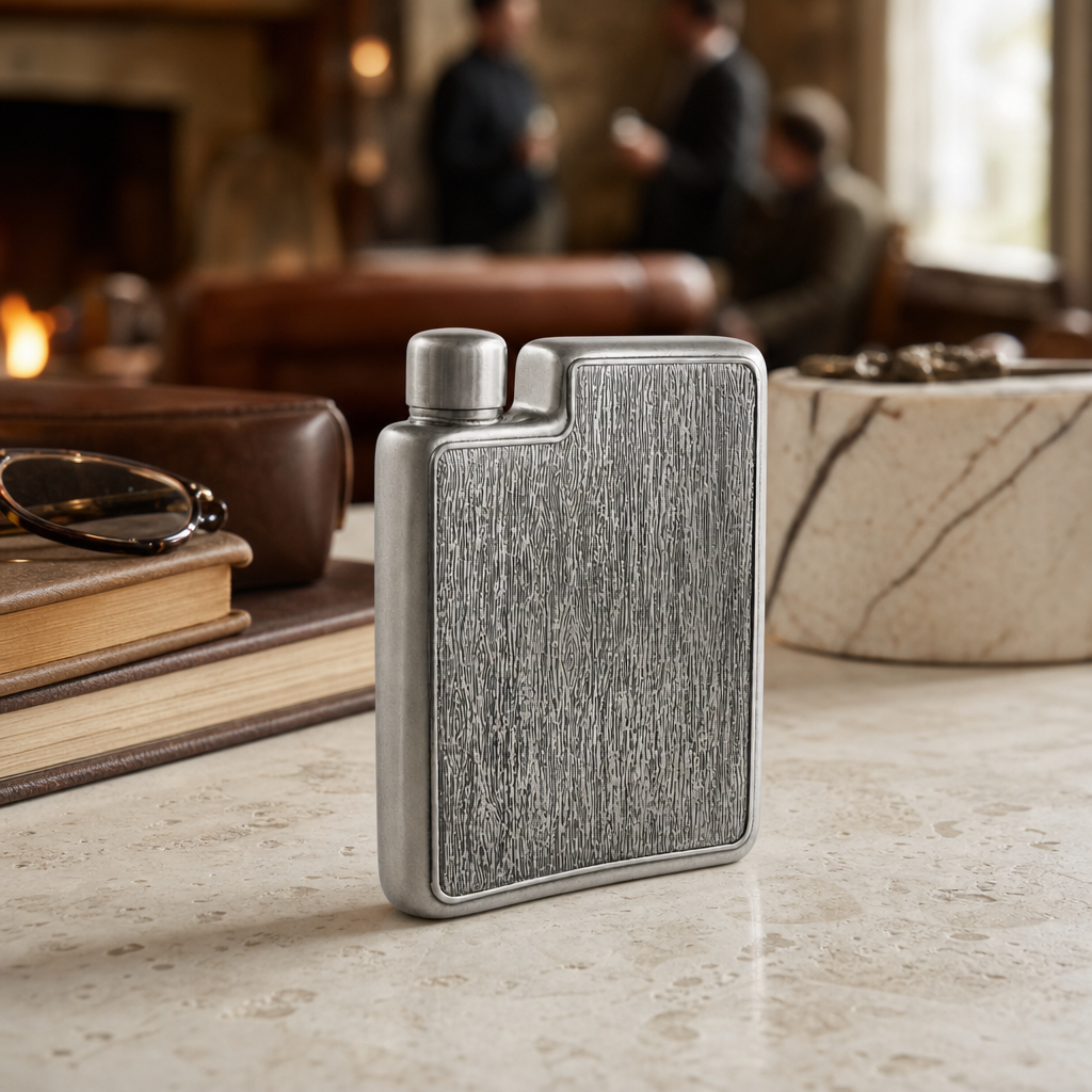 Black Forest Pewter Flask