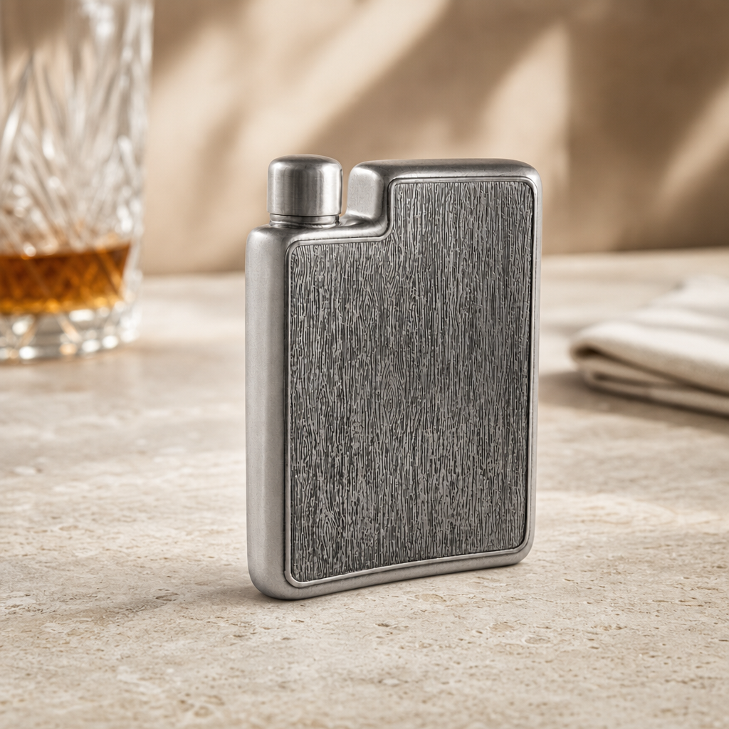 Black Forest Pewter Flask