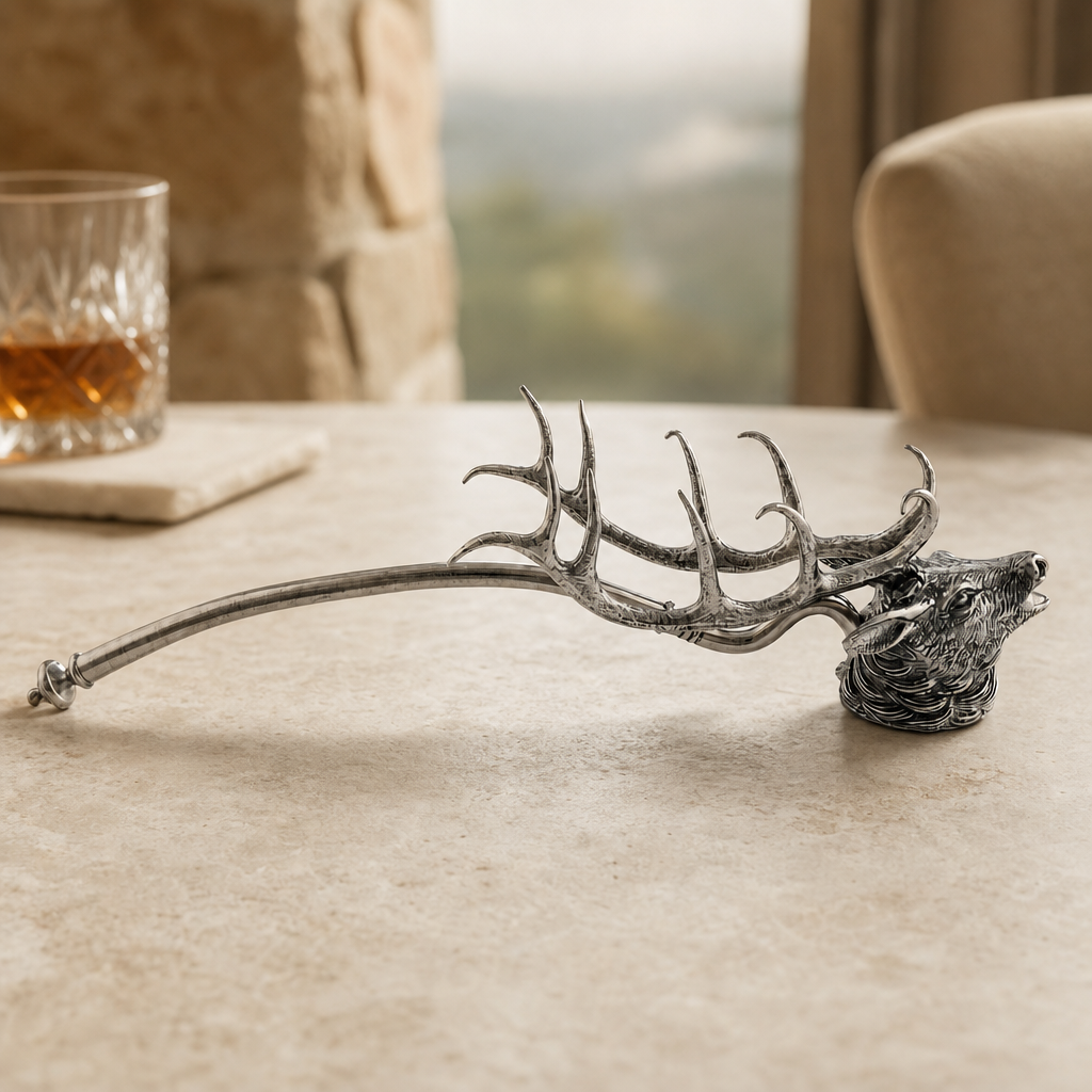 Pewter Elk Candle Snuffer