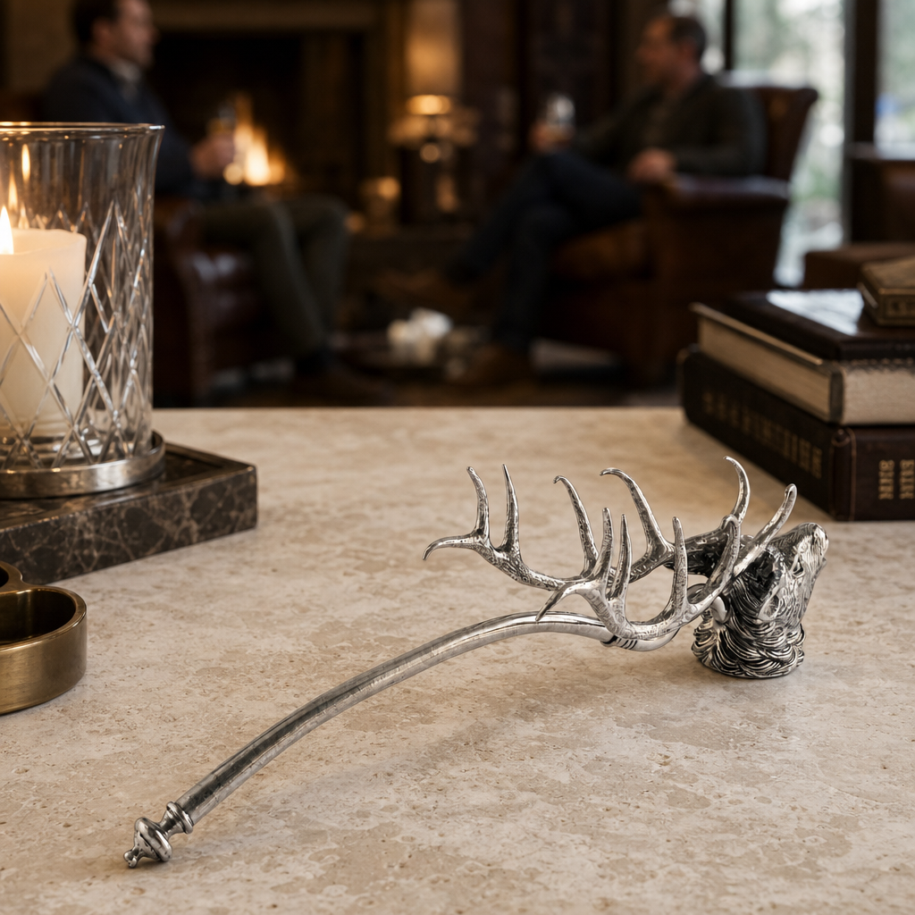 Pewter Elk Candle Snuffer