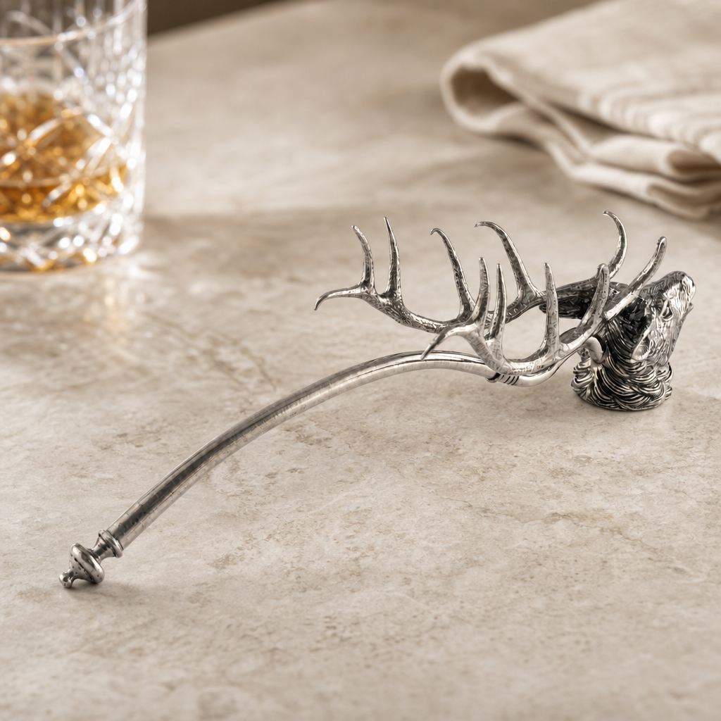 Pewter Elk Candle Snuffer