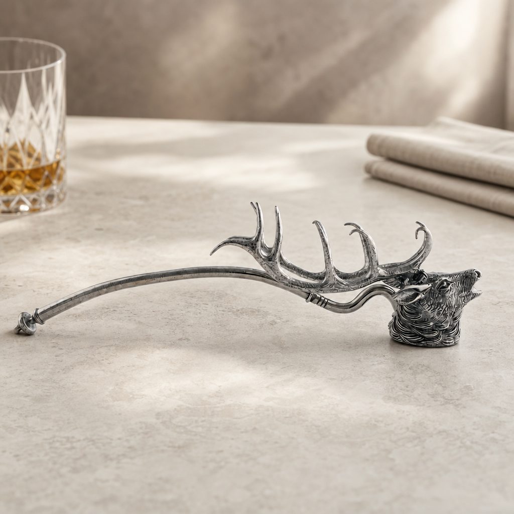 Pewter Elk Candle Snuffer