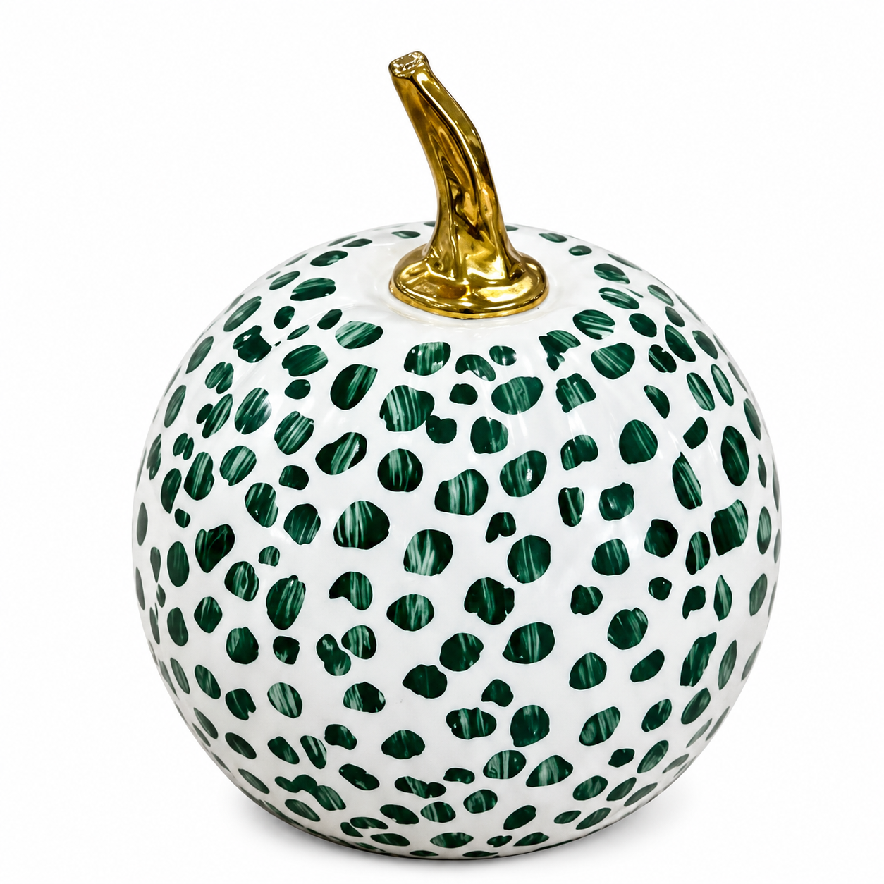 Green Dotted Pumpkin