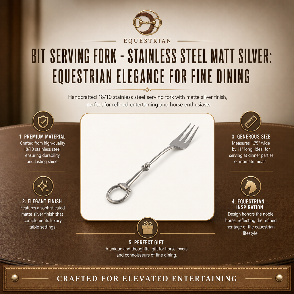 Bit Serving Fork - Stainless Steel Matt Silver