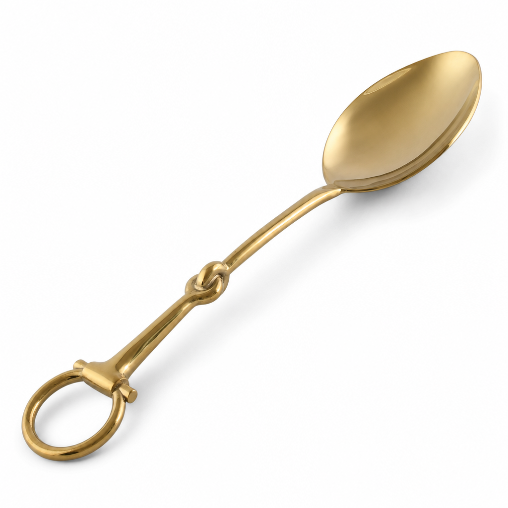 Bit Serving Spoon - Stainless Steel Shiny Gold